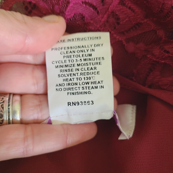 NWT HAYLEY PAIGE occasions burgundy maxi dress - Picture 14 of 14